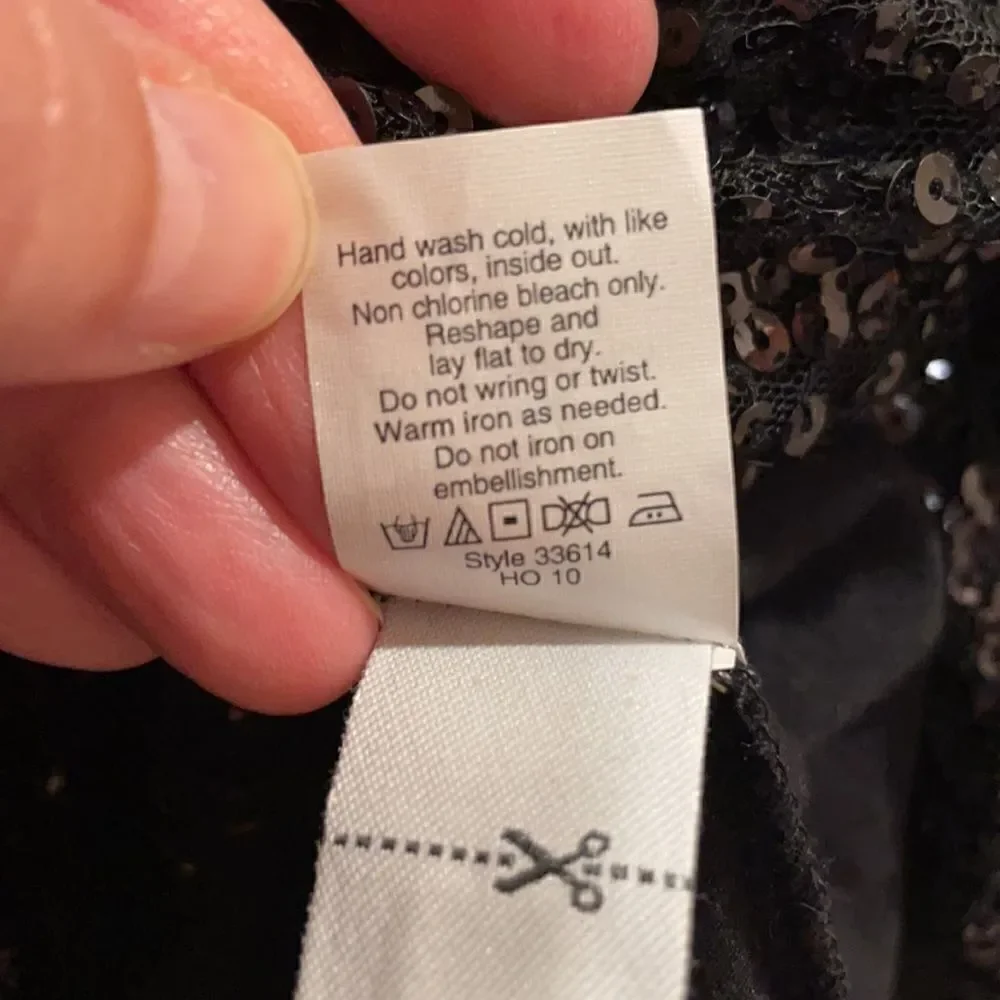 J Crew Starry Night Black Sequin Mini Skirt